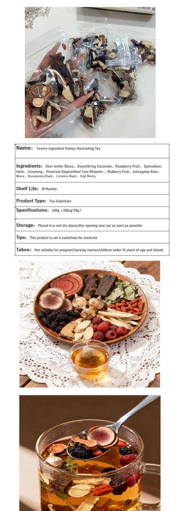 Twelve-Ingredient Kidney-Nourishing Tea